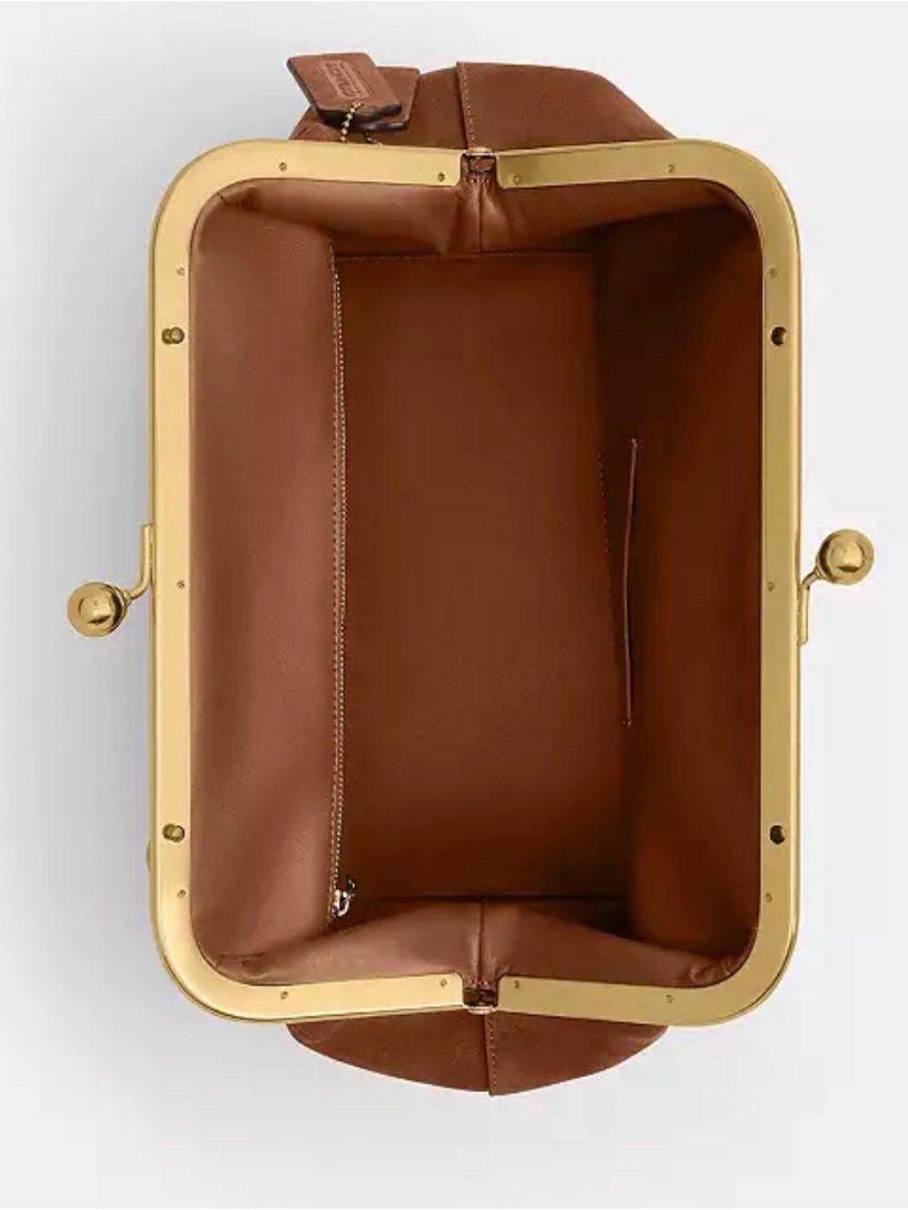 Kisslock Frame Bag 27 Brass/Warm Brown - Picture 5 of 12
